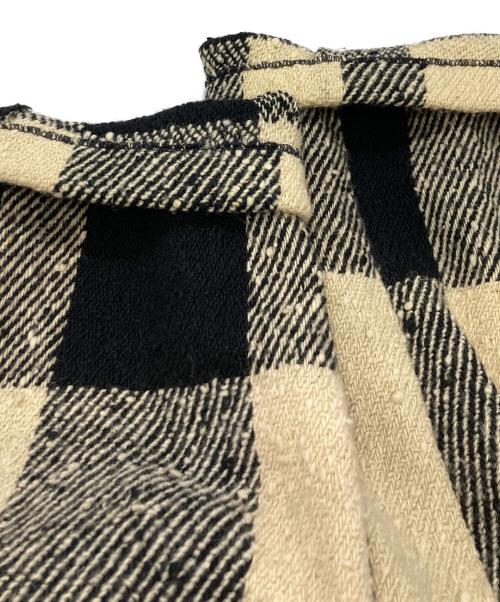 COMME des GARCONS（コムデギャルソン）COMME des GARCONS (コムデギャルソン) ブロックチェックジップデザインブルゾン アイボリー サイズ:Mの古着・服飾アイテム
