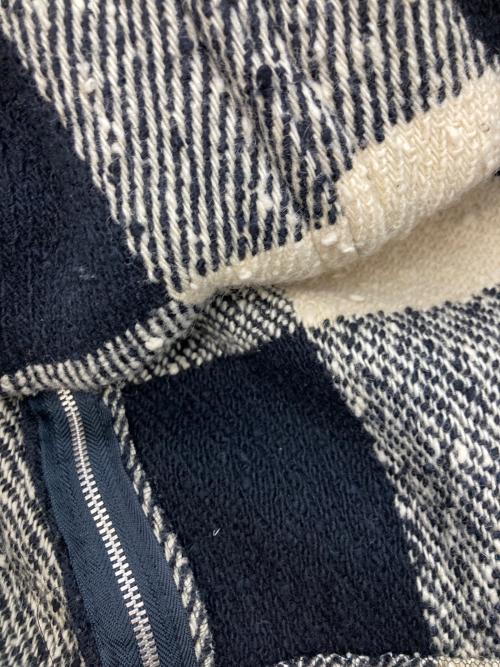 COMME des GARCONS（コムデギャルソン）COMME des GARCONS (コムデギャルソン) ブロックチェックジップデザインブルゾン アイボリー サイズ:Mの古着・服飾アイテム