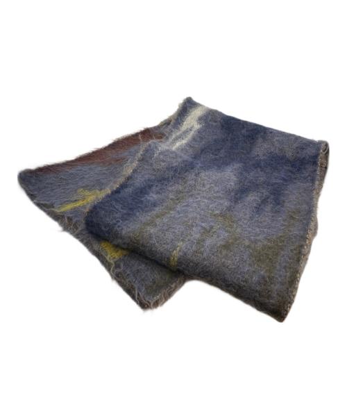 YOKE（ヨーク）YOKE (ヨーク) STILL JACQUARD LONG STOLE ネイビーの古着・服飾アイテム