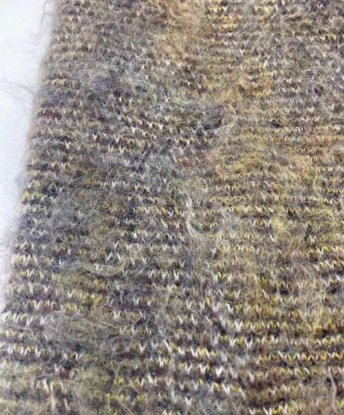 YOKE（ヨーク）YOKE (ヨーク) STILL JACQUARD LONG STOLE ネイビーの古着・服飾アイテム