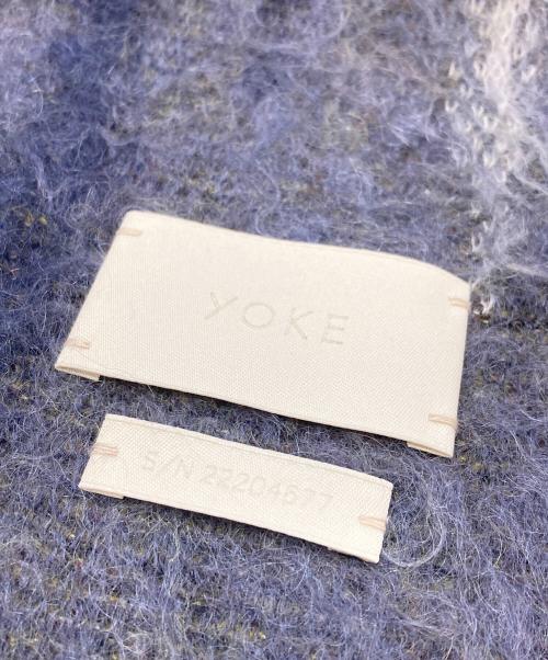YOKE（ヨーク）YOKE (ヨーク) STILL JACQUARD LONG STOLE ネイビーの古着・服飾アイテム
