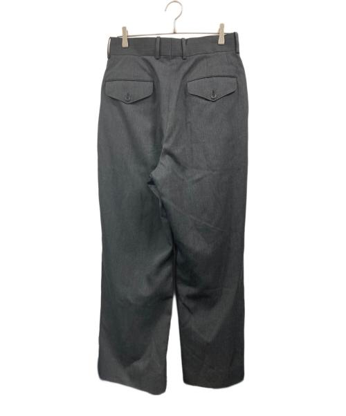 THE RERACS（ザ リラクス）THE RERACS (ザ リラクス) ストレートワイドスラックス グレー サイズ:48の古着・服飾アイテム