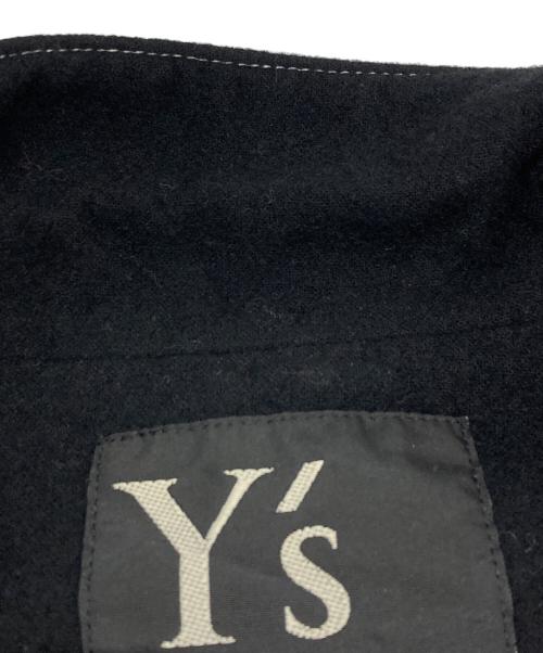 Y's（ワイズ）Y's (ワイズ) ステッチ刺繍ウールテーラードジャケット ブラック サイズ:2の古着・服飾アイテム