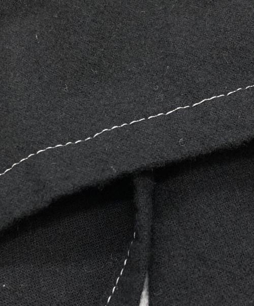 Y's（ワイズ）Y's (ワイズ) ステッチ刺繍ウールスカート ブラック サイズ:1の古着・服飾アイテム