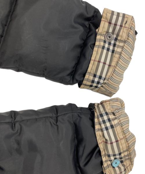 BURBERRY BLACK LABEL（バーバリーブラックレーベル）BURBERRY BLACK LABEL (バーバリーブラックレーベル) ラビットファーダウンジャケット ブラック サイズ:Mの古着・服飾アイテム