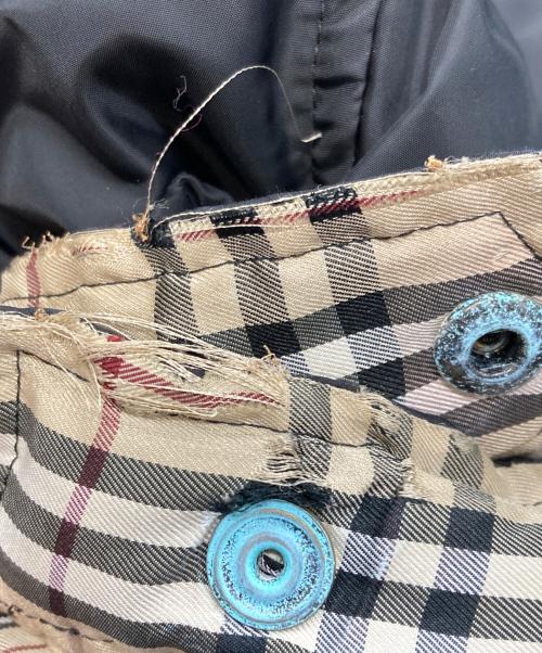BURBERRY BLACK LABEL（バーバリーブラックレーベル）BURBERRY BLACK LABEL (バーバリーブラックレーベル) ラビットファーダウンジャケット ブラック サイズ:Mの古着・服飾アイテム