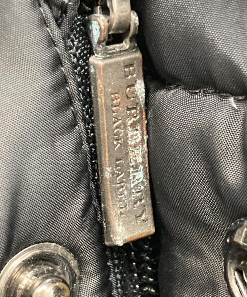 BURBERRY BLACK LABEL（バーバリーブラックレーベル）BURBERRY BLACK LABEL (バーバリーブラックレーベル) ラビットファーダウンジャケット ブラック サイズ:Mの古着・服飾アイテム