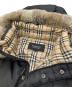 中古・古着 BURBERRY BLACK LABEL (バーバリーブラックレーベル) ラビットファーダウンジャケット ブラック サイズ:M：24000円