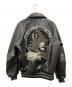 A BATHING APE (アベイシングエイプ) B)APE LEATHER VARSITY JACKET ブラック サイズ:M：55000円