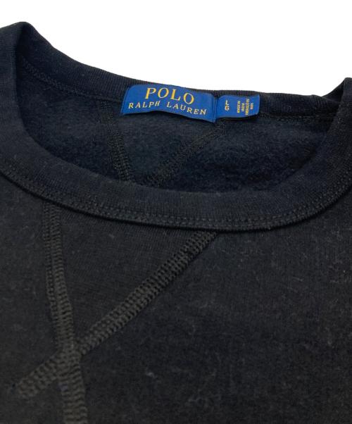 POLO RALPH LAUREN（ポロ・ラルフローレン）POLO RALPH LAUREN (ポロ・ラルフローレン) ポロベアプリントスウェット ブラック サイズ:Ⅼの古着・服飾アイテム