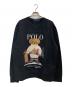 POLO RALPH LAUREN（ポロ・ラルフローレン）の古着「ポロベアプリントスウェット」｜ブラック
