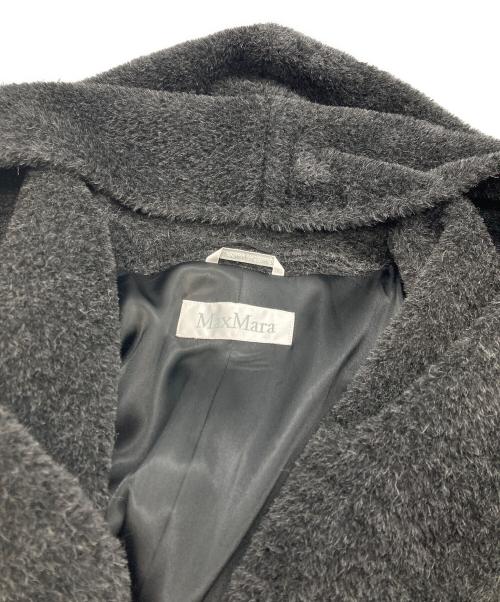 MaxMara（マックスマーラ）MaxMara (マックスマーラ) アルパカ混ウールフーデッドコート グレー サイズ:42の古着・服飾アイテム