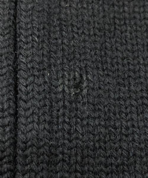 BURBERRY BLACK LABEL（バーバリーブラックレーベル）BURBERRY BLACK LABEL (バーバリーブラックレーベル) チェック柄切替ドライバーズニット ブラック サイズ:Lの古着・服飾アイテム