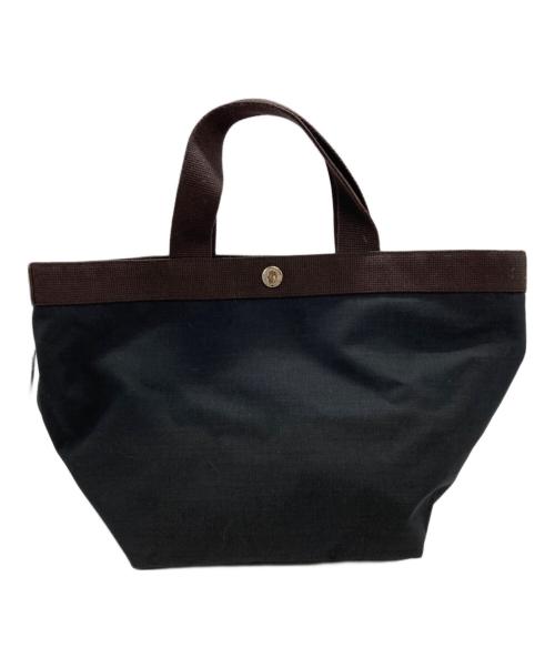 Herve Chapelier（エルベシャプリエ）Herve Chapelier (エルベシャプリエ) スクエアトートバッグ ブラックの古着・服飾アイテム