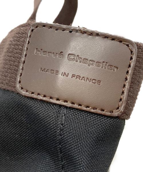 Herve Chapelier（エルベシャプリエ）Herve Chapelier (エルベシャプリエ) スクエアトートバッグ ブラックの古着・服飾アイテム