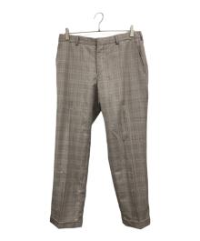 HERMES（エルメス）の古着「シルク混ウールスラックス」｜ベージュ