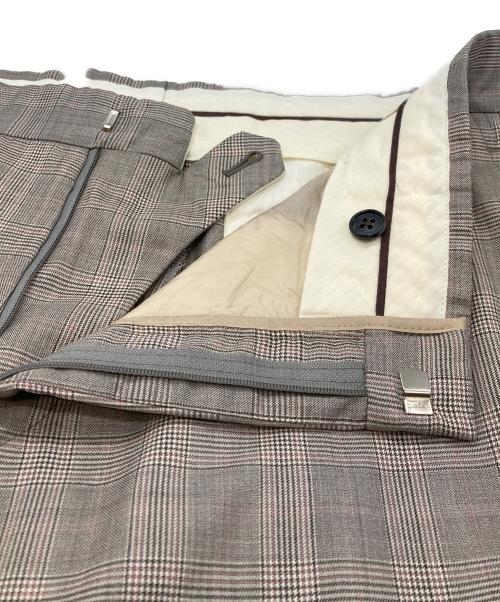 HERMES（エルメス）HERMES (エルメス) シルク混ウールスラックス ベージュ サイズ:50の古着・服飾アイテム