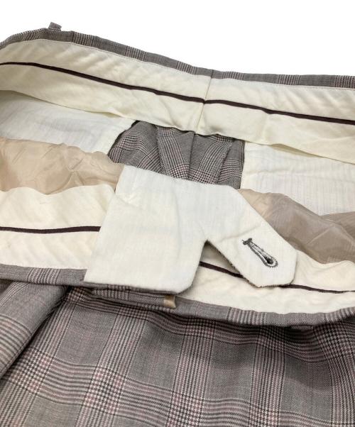 HERMES（エルメス）HERMES (エルメス) シルク混ウールスラックス ベージュ サイズ:50の古着・服飾アイテム