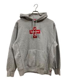 SUPREME（シュプリーム）の古着「Cross Box Logo Hoodie」｜グレー