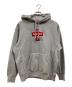 Supreme（シュプリーム）の古着「Cross Box Logo Hoodie」｜グレー