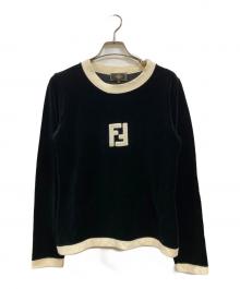 FENDI（フェンディ）の古着「ベロアカットソー」｜ブラック