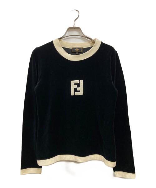 FENDI（フェンディ）FENDI (フェンディ) ベロアカットソー ブラック サイズ:42の古着・服飾アイテム