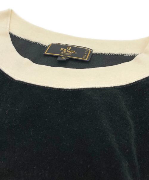 FENDI（フェンディ）FENDI (フェンディ) ベロアカットソー ブラック サイズ:42の古着・服飾アイテム
