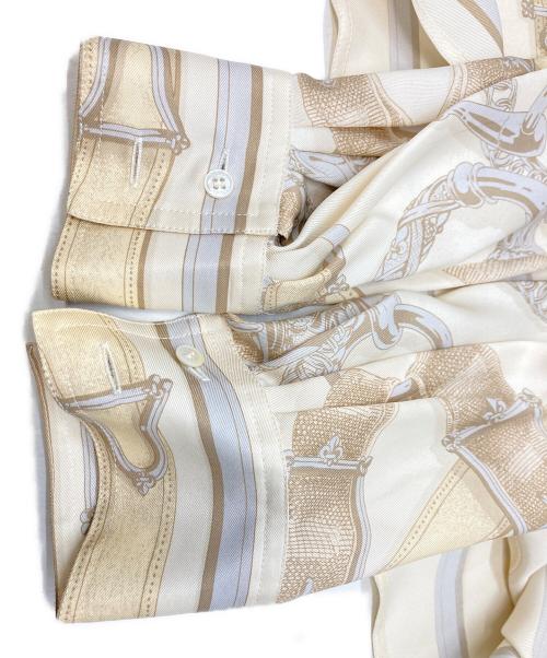 HERMES（エルメス）HERMES (エルメス) シルクシャツ ホワイト サイズ:36の古着・服飾アイテム
