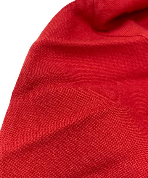 me ISSEY MIYAKE（ミーイッセイ ミヤケ）me ISSEY MIYAKE (ミーイッセイ ミヤケ) スタンドカラープリーツロングシャツ レッド サイズ:表記なしの古着・服飾アイテム
