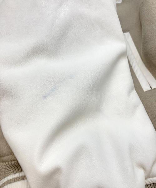 Calvin Klein Jeans（カルバンクラインジーンズ）Calvin Klein Jeans (カルバンクラインジーンズ) バーシティ ボンバー ジャケット グレー×ホワイト サイズ:Sの古着・服飾アイテム