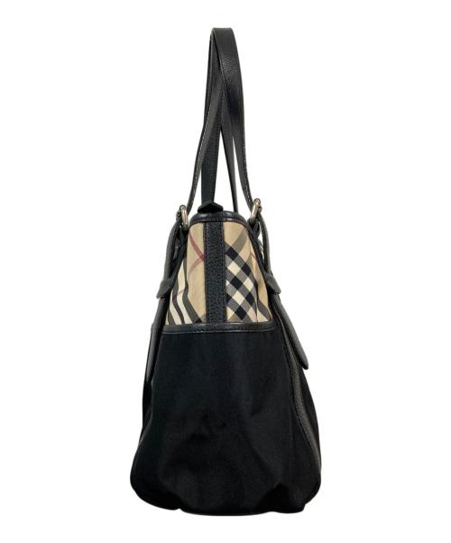 BURBERRY（バーバリー）BURBERRY (バーバリー) トートバッグ ベージュ×ブラックの古着・服飾アイテム