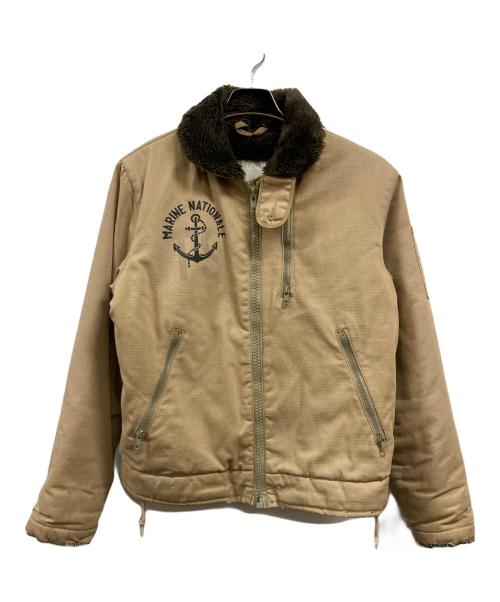 HOUSTON（ヒューストン）HOUSTON (ヒューストン) フレンチデッキジャケット ブラウン サイズ:36の古着・服飾アイテム