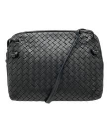 BOTTEGA VENETA（ボッテガベネタ）の古着「イントレチャートショルダーバッグ」｜ブラック