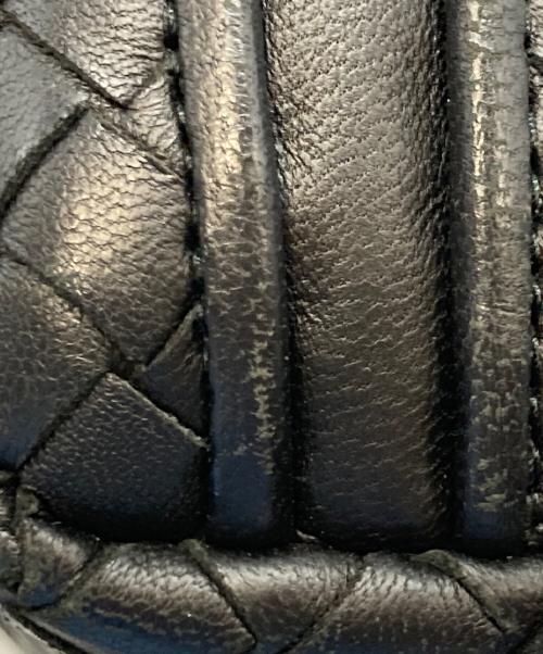 BOTTEGA VENETA（ボッテガベネタ）BOTTEGA VENETA (ボッテガベネタ) イントレチャートショルダーバッグ ブラックの古着・服飾アイテム
