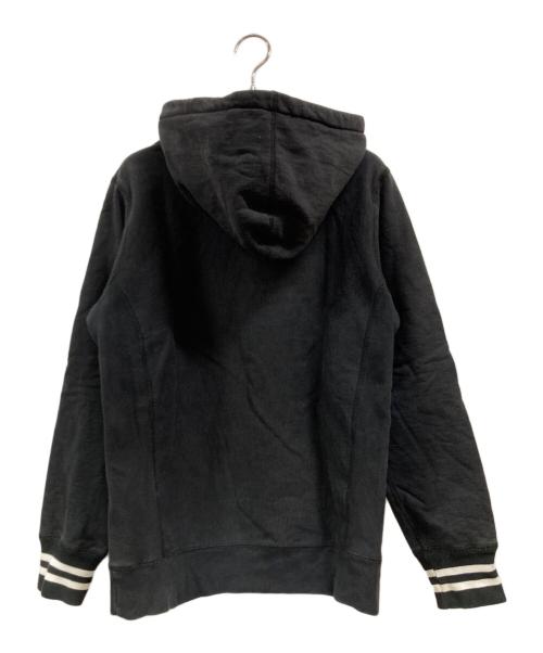 SUPREME（シュプリーム）Supreme (シュプリーム) 16FW STRIPED CUFF HOODED SWEATSHIRT ブラック サイズ:Sの古着・服飾アイテム