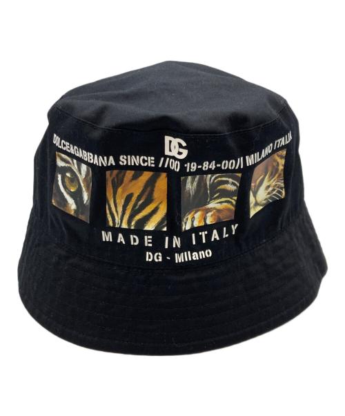 DOLCE & GABBANA（ドルチェ＆ガッバーナ）DOLCE & GABBANA (ドルチェ＆ガッバーナ) バケットハット ブラック サイズ:57 未使用品の古着・服飾アイテム