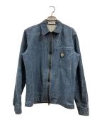 STONE ISLANDストーンアイランド）の古着「Panama Placcato Dyed Jacket」｜ネイビー