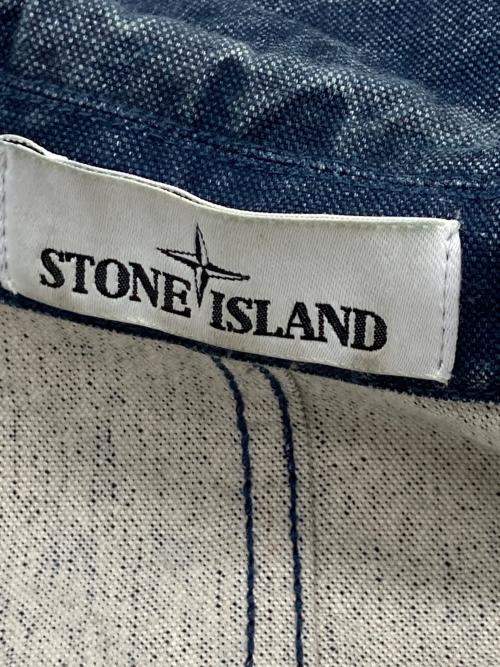 STONE ISLAND（ストーンアイランド）STONE ISLAND (ストーンアイランド) Panama Placcato Dyed Jacket ネイビー サイズ:Sの古着・服飾アイテム