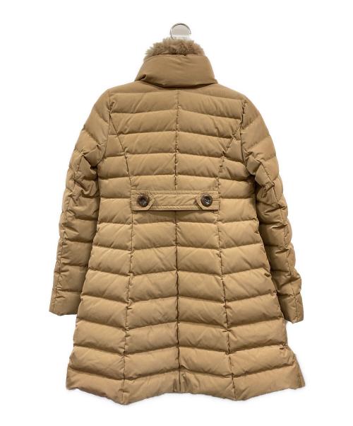 BLUE LABEL CRESTBRIDGE（ブルーレーベルクレストブリッジ）BLUE LABEL CRESTBRIDGE (ブルーレーベルクレストブリッジ) ファー付ダウンコート ベージュ サイズ:36の古着・服飾アイテム
