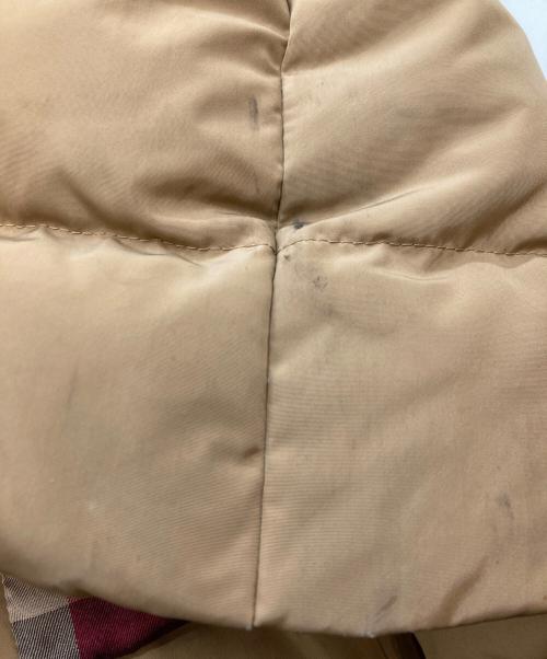 BLUE LABEL CRESTBRIDGE（ブルーレーベルクレストブリッジ）BLUE LABEL CRESTBRIDGE (ブルーレーベルクレストブリッジ) ファー付ダウンコート ベージュ サイズ:36の古着・服飾アイテム
