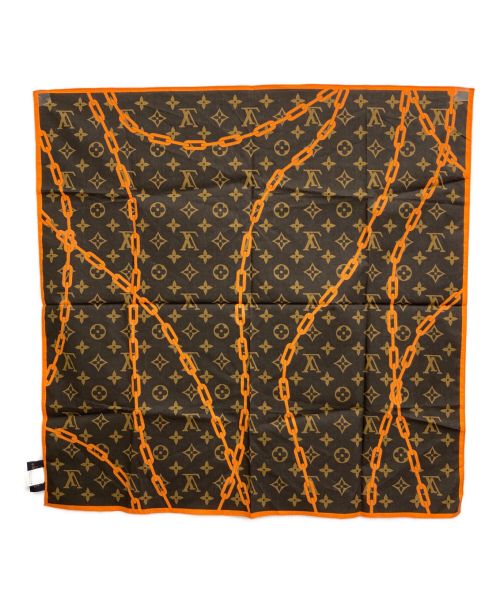 LOUIS VUITTON（ルイ ヴィトン）LOUIS VUITTON (ルイ ヴィトン) モノグラムチェーンスカーフ ブラウンの古着・服飾アイテム