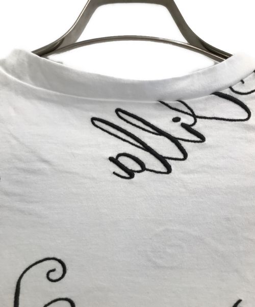 Diagram GRACE CONTINENTAL（ダイアグラム グレースコンチネンタル）Diagram GRACE CONTINENTAL (ダイアグラム グレースコンチネンタル) ロゴ刺繍Tシャツ ホワイト サイズ:2の古着・服飾アイテム