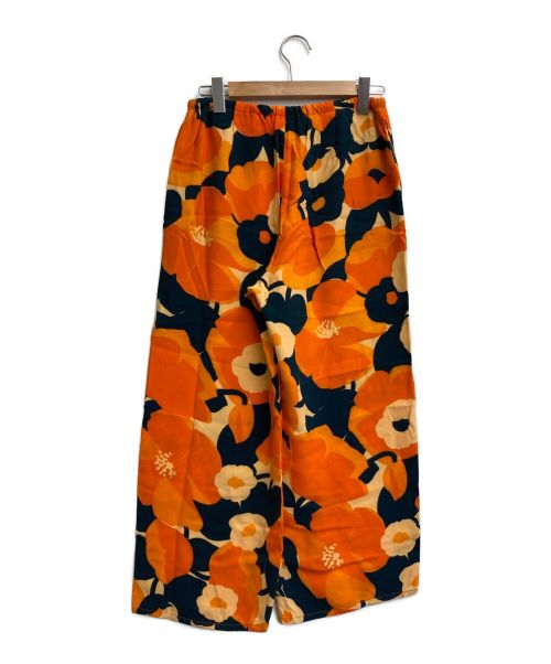 DRIES VAN NOTEN（ドリスヴァンノッテン）DRIES VAN NOTEN (ドリスヴァンノッテン) ボタニカルイージーパンツ オレンジ×ネイビー サイズ:36の古着・服飾アイテム