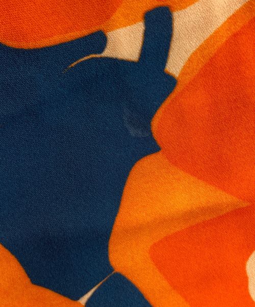 DRIES VAN NOTEN（ドリスヴァンノッテン）DRIES VAN NOTEN (ドリスヴァンノッテン) ボタニカルイージーパンツ オレンジ×ネイビー サイズ:36の古着・服飾アイテム