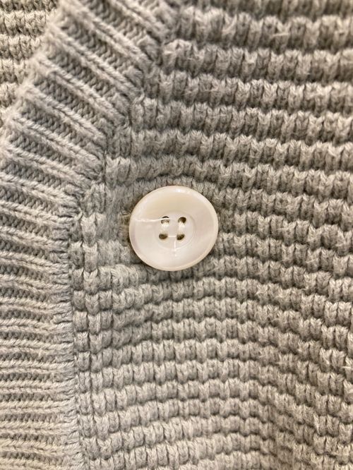 CHAH CHAH（チャーチャー）CHAH CHAH (チャーチャー) CC WAFFLE DOUBLE CARDIGAN-SMOKE ライトグリーン サイズ:Mの古着・服飾アイテム