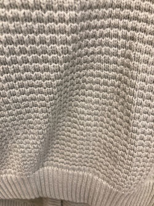 CHAH CHAH（チャーチャー）CHAH CHAH (チャーチャー) CC WAFFLE DOUBLE CARDIGAN-SMOKE ライトグリーン サイズ:Mの古着・服飾アイテム