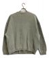 CHAH CHAH (チャーチャー) CC WAFFLE DOUBLE CARDIGAN-SMOKE ライトグリーン サイズ:M：2500円