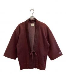 Champion（チャンピオン）の古着「ガーメントダイスウェットハッピコート」｜ボルドー