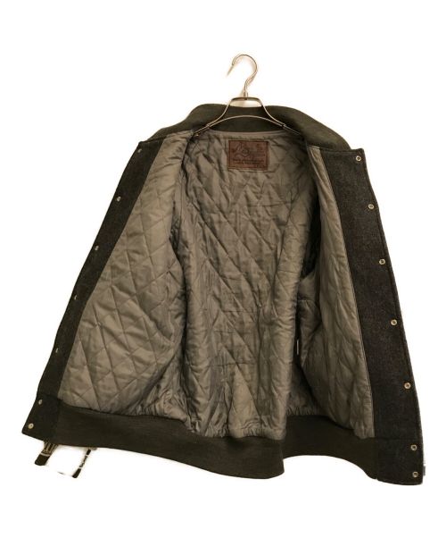 MOBSTYLES（モブスタイル）MOBSTYLES (モブスタイル) スタジャン ホワイト×グレー サイズ:ーの古着・服飾アイテム