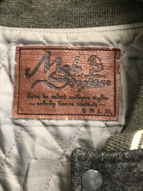 MOBSTYLES（モブスタイル）MOBSTYLES (モブスタイル) スタジャン ホワイト×グレー サイズ:ーの古着・服飾アイテム